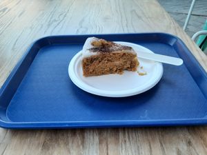 Carrot Cake 🤤 at Cala Vegana in Menorca