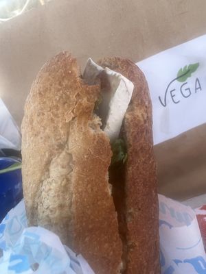 Camembert sandwich   at Cala Vegana in Menorca