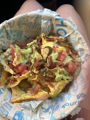  nachos  at Cala Vegana in Menorca