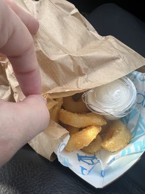 Vegan calamari   at Cala Vegana in Menorca