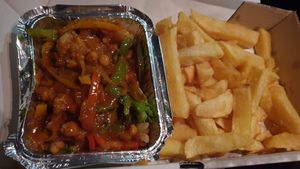 Veg&Chickpea curry at The Real Food Cafe in Tyndrum