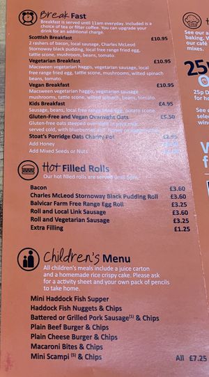   at The Real Food Cafe in Tyndrum