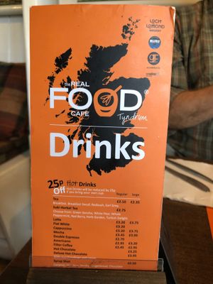  at The Real Food Cafe in Tyndrum
