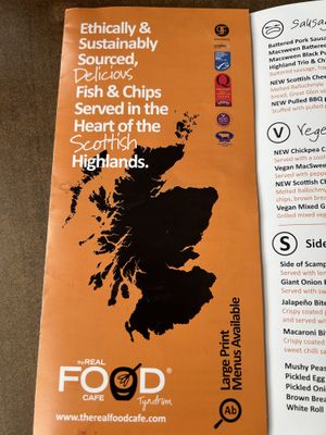   at The Real Food Cafe in Tyndrum