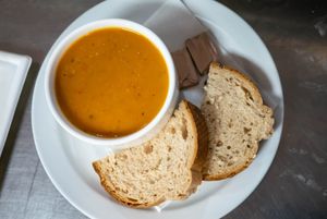 Soup of the day at The Real Food Cafe in Tyndrum