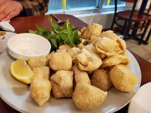 Fried tofu at Thuyen Vien in Anaheim