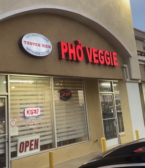 Outside, minimal parking, in small shopping center   at Thuyen Vien in Anaheim