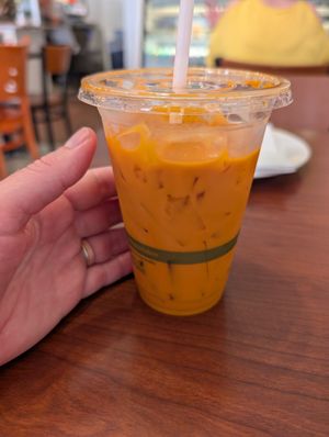 Thai iced tea was excellent at Thuyen Vien in Anaheim