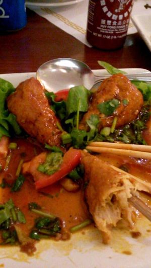 Chicken plum drumsticks at Thuyen Vien in Anaheim