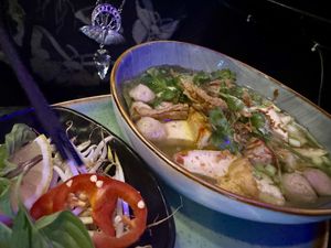 vegan pho  at Mizu Restaurant in Mannheim