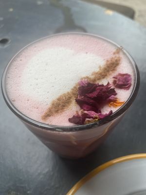 Amazingly Delicious🤤Beetroot Latte   at Loading Bay Cafe in Windsor