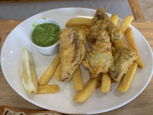 F’sh and chips at The Captain's Table in Woolacombe