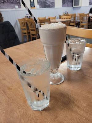 Tap Waters and Vegan Chocolate Milkshake at Barnacles in Llandudno
