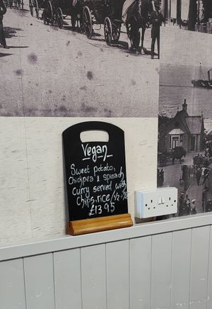 Vegan special at Barnacles in Llandudno