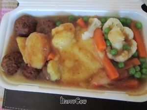 falafel roast with vegan gravy at Barnacles in Llandudno