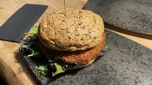 Quince Pumpkin Burger  at Backwood Burger in Bad Sachsa