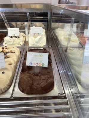 Vegan choco was too sweet   at Gelati Dino in Sitges
