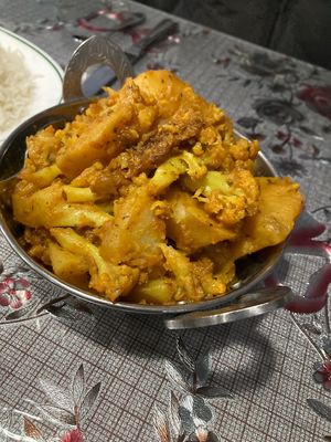 Aloo Ghobi-Potato-Cauliflower  at Star of India in Marietta