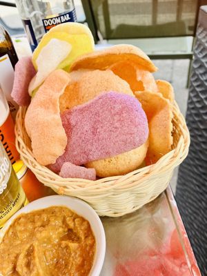 Vegan Crackers!  at Largigi Thai in Lyme Regis