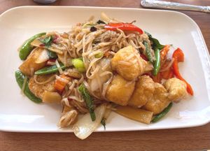 Pad Kee Mao at Largigi Thai in Lyme Regis