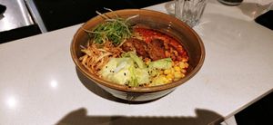 Le tantammen végétalien. Bon, relevé et remplissant! at Hono Izakaya in Quebec