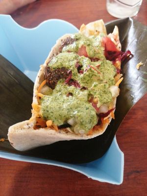 Sándwich at Apus.Falafel in Xalapa