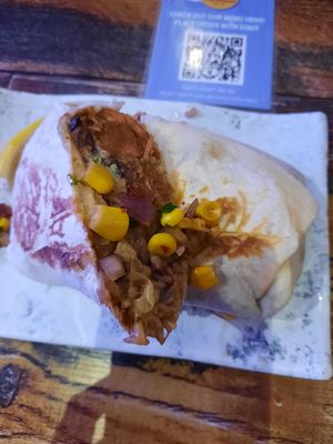 Jackfruit burrito at Hecho en Mexico in Moonee Ponds