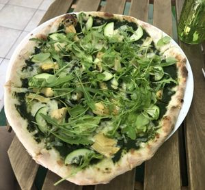 Green gorilla 🦍 Pizza - absolutely delicious!!!  at GreenGorilla in Budapest