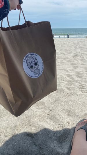 To-go bag  at Banditos Cantina in Myrtle Beach