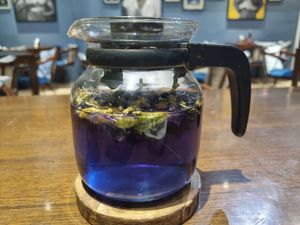 Butterfly Pea tea at Vegan Kitchen by Infinitea in Bangalore