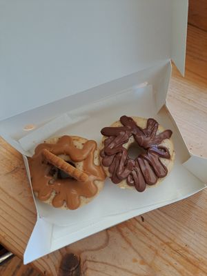 Nutella and cookie butter at Sara's Donut Story in Flower Mound