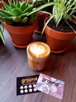 All coffees come with Oat Milk as standard at Ground Plant Based Coffee in Swansea