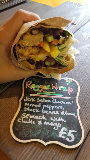 Wrap at Ground Plant Based Coffee in Swansea