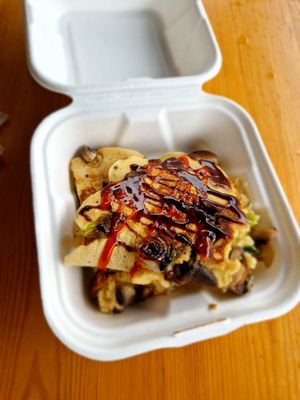 Vegan omelette  at Ground Plant Based Coffee in Swansea