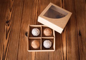 Vegan truffles and nut candies at Golubkova Cooking in Krasnoyarsk