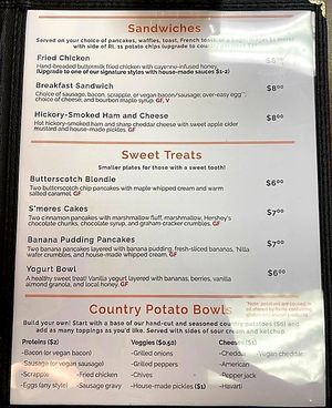 Page 2 at The Pancake Underground in Strasburg