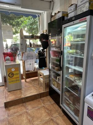 Refrigerator section  at the GREEN Grocery in Malaga