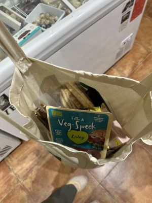 Bought a bag full of vegan stuff😄 at the GREEN Grocery in Malaga