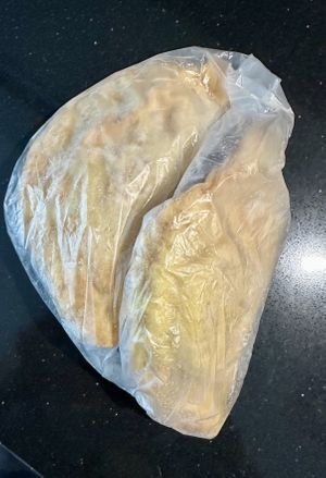 Frozen empanadas   at the GREEN Grocery in Malaga