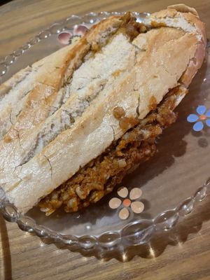 Vegan Toasted sandwich on the side  at Källarbyn in Stockholm