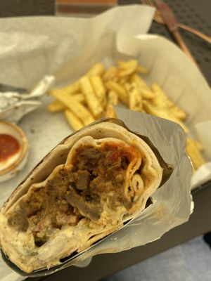 Vegan shawarma  at Bliski Wschód in Warsaw