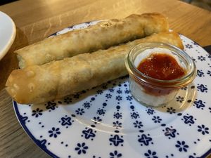 Spinach borek  at Bliski Wschód in Warsaw