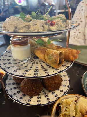 baba ganoush, borek, falafel  at Bliski Wschód in Warsaw