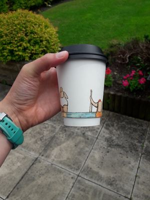 Hot chocolate with matcha at Tempt in York