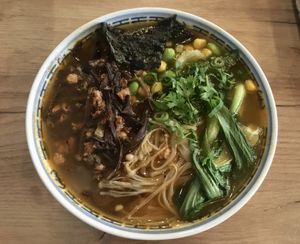 Ramen-specify if you want it vegan at La Vegana in Warsaw