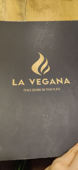 Menu at La Vegana in Warsaw