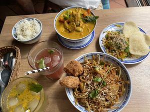 Our food  at La Vegana in Warsaw