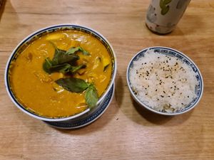 Curry at La Vegana in Warsaw