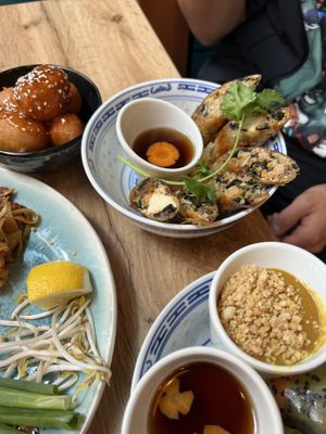 Spring rolls were delicious   at La Vegana in Warsaw