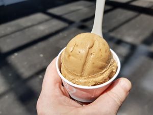 Coffee ice cream at Gelateria Leonardo in Zurich